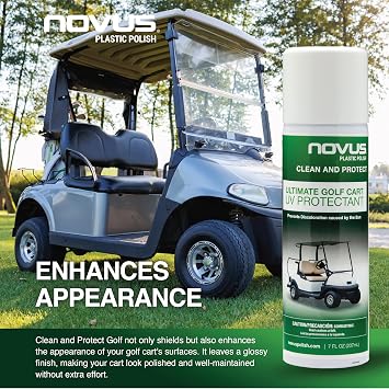 Novus 7505E | Clean and Protect Golf Cart Surface Protection | 7 Ounce | Professional Grade Do-It-Yourself Formula