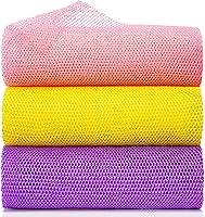 GIGULES African Net Sponge Exfoliating Bath Body Scrubber - Long Stretchy Nylon Wash Net for Deep Clean & Refresh