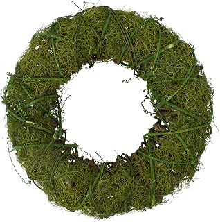 Moss and Vine Artificial Wreath - 12" - Green