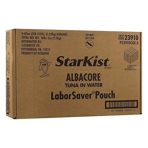 Miniatura 8 de StarKist Chunk White Albacore Atún en agua - Bolsa de 43 oz (paquete de 6)