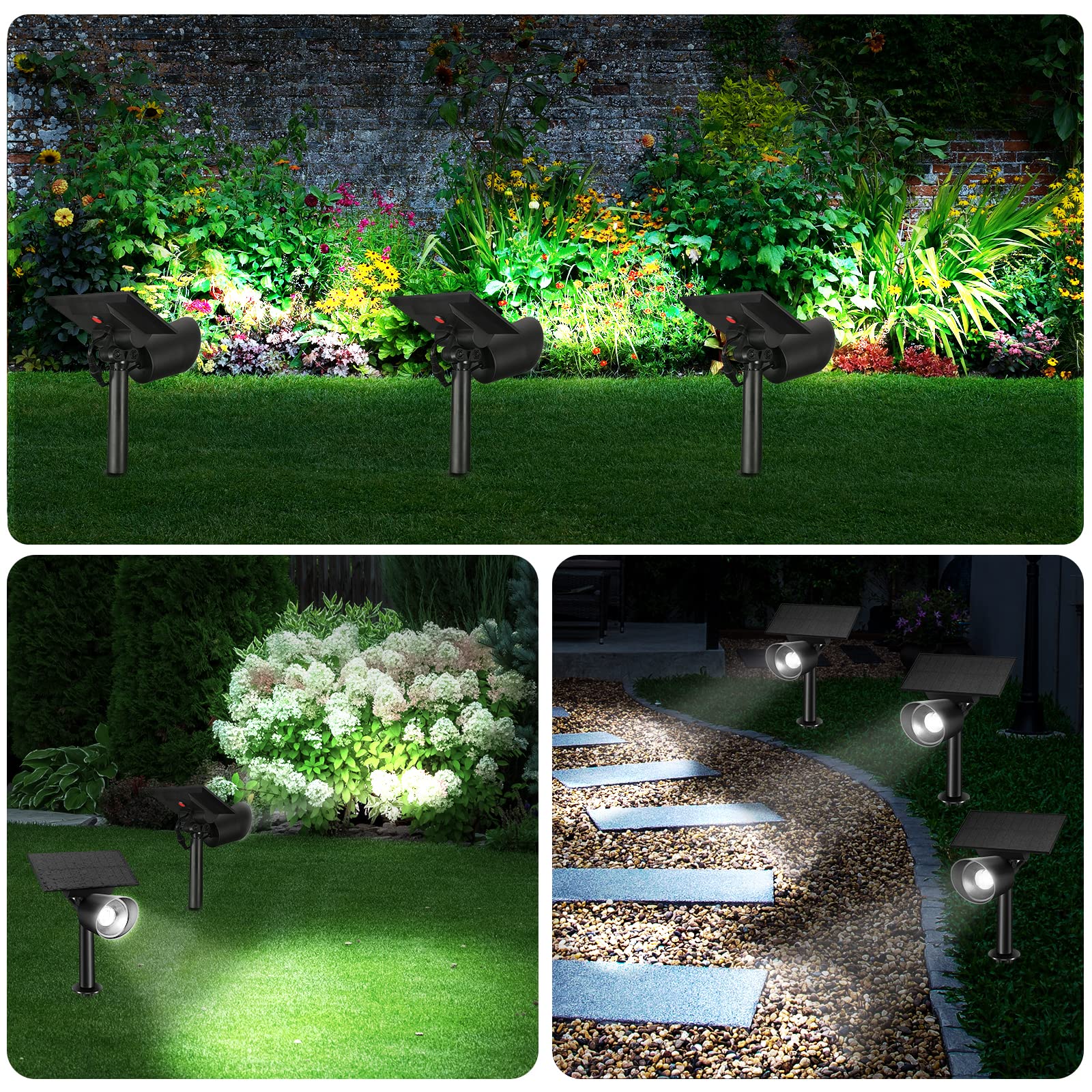 Amazon | Linkind ソーラーライト 屋外 ソーラースポットライト 光