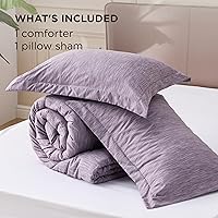 Vista 110 de Bedsure - Juego de edredón tamaño matrimonial de 3 piezas, teñido catiónico azul marino, ropa de cama para todo el año, 1 edredón de 82 x 86