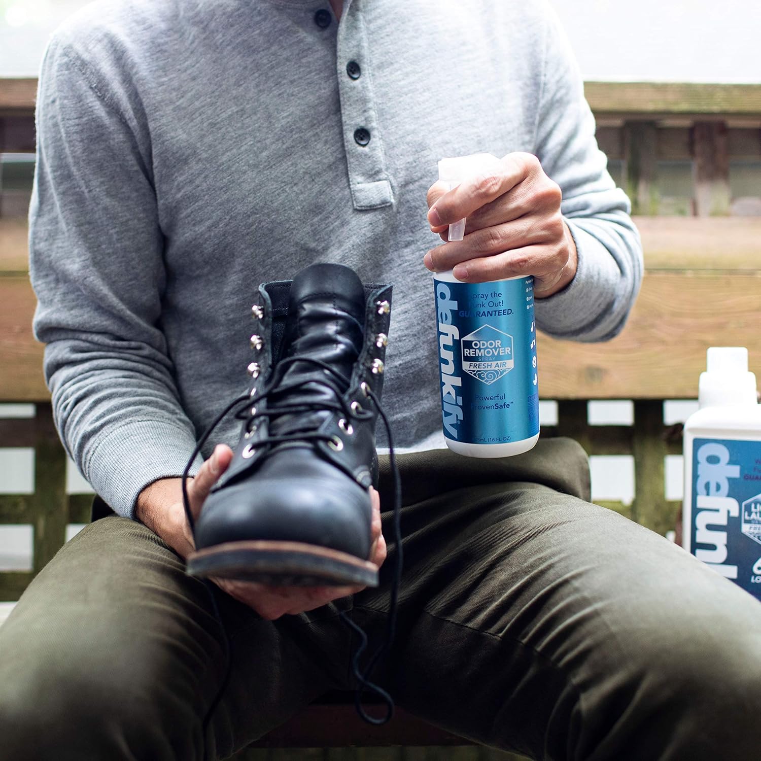 Defunkify Odor Remover Spray, Peppermint - Crushes Odor - with Ionic Silver & Pure Essential Oil Scent - 32 floz (2-Pack of 16 floz bottles) (Peppermint) : Health & Household