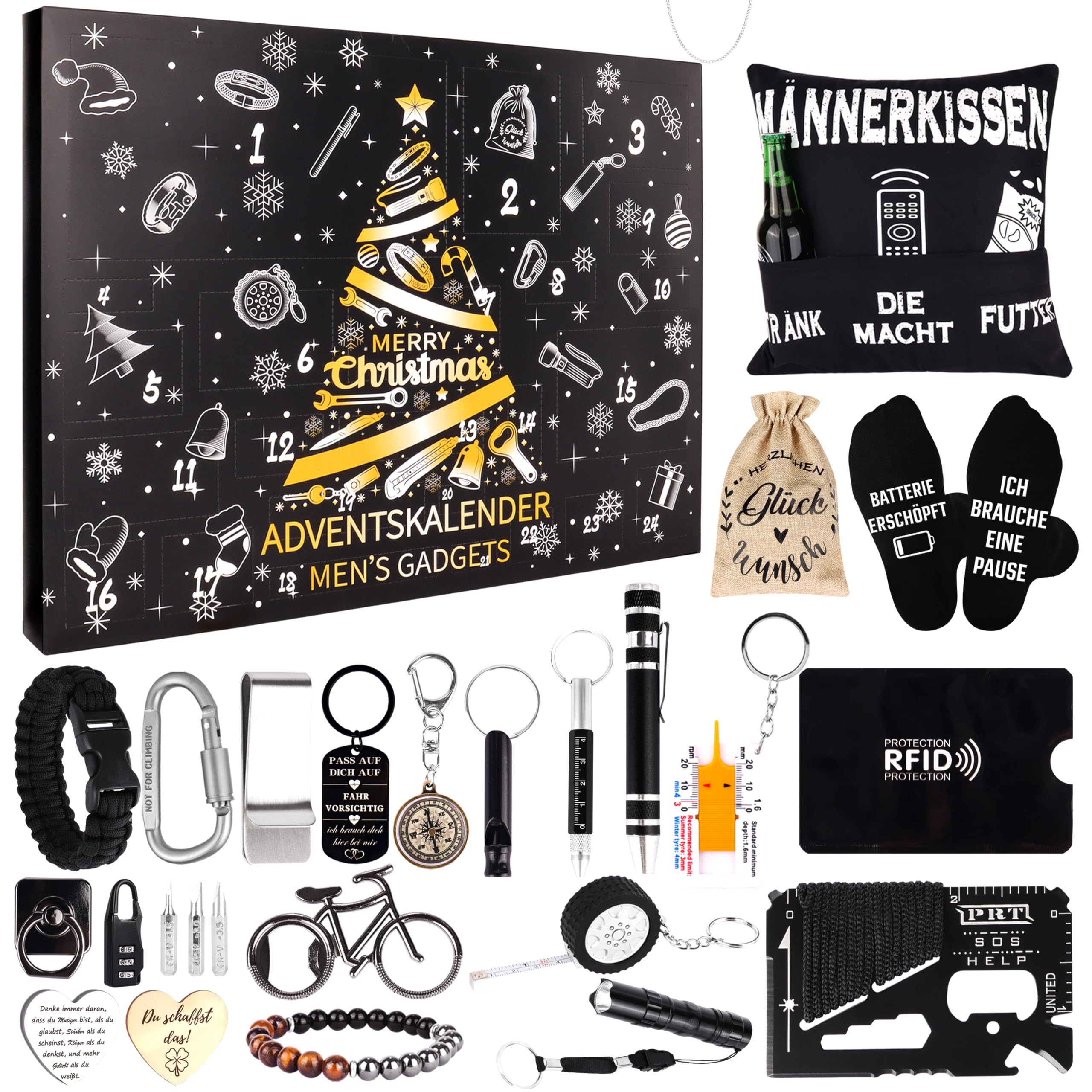 Jeasona Werkzeug Adventskalender 2026 für Männer Erwachsene Herren | Adventskalender Ideen Weihnachtskalender Gadgets für Jugendliche Teenager Jungs