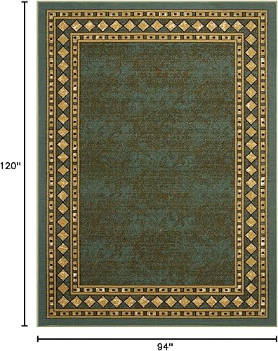 Miniatura 208 de Antep Rugs Alfombras modernas con bordes de 2 x 7 pies antideslizantes (antideslizante) de perfil bajo con parte trasera de goma para interiores