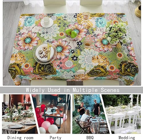 Miniatura 5 de HMS Happy Memories Mantel, diseño original de dibujo a mano de arte de impresión de mesa, lavable resistente al agua microfibra decorativa