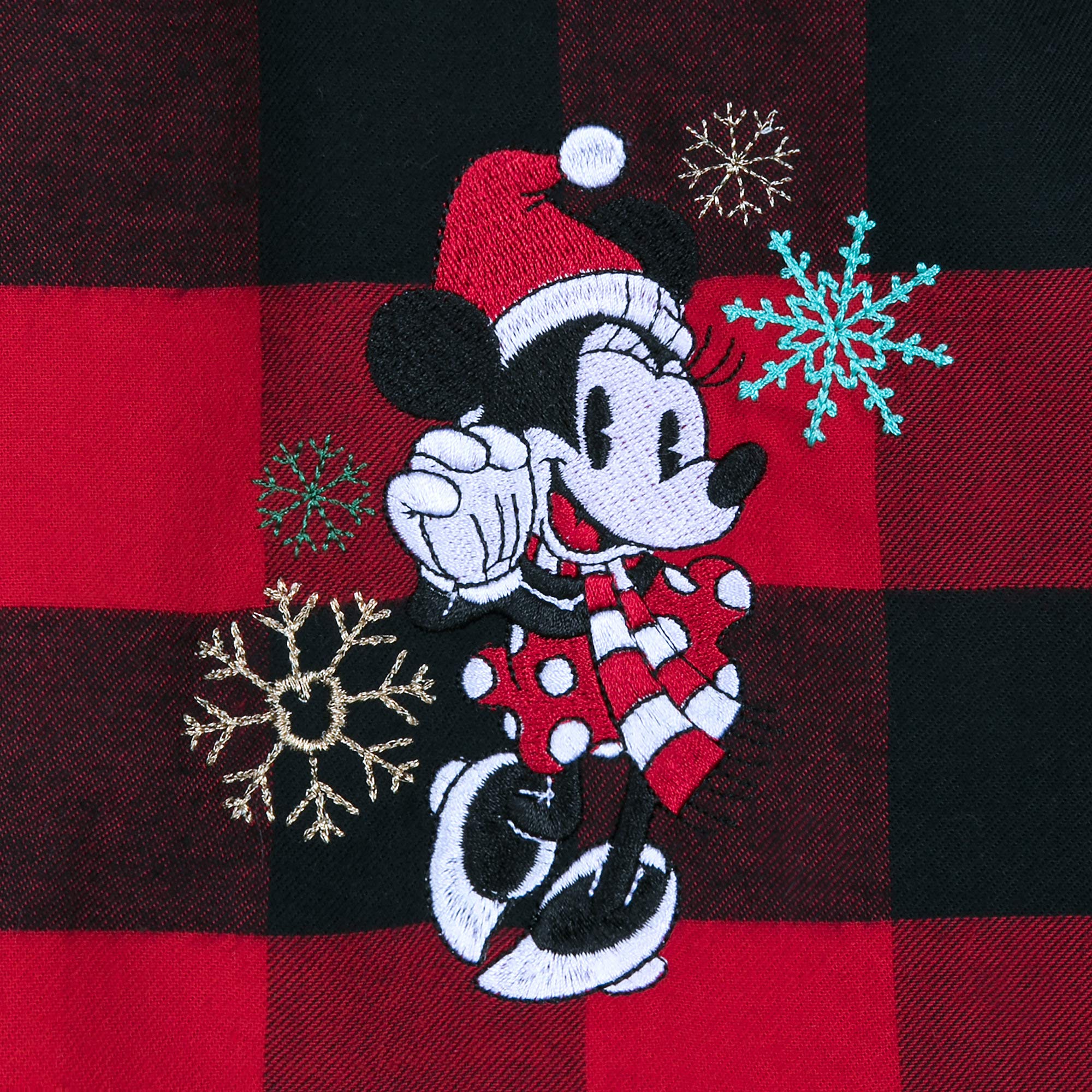 Disney Minnie Mouse Holiday Plaid Nightshirt for Girls - Size 3 Multi