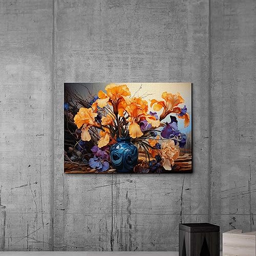 Miniatura 4 de Provence Blooms, Acrylic Iris Prints, Captivating Canvas Wall Art Celebrating the Beauty of Flowers, Canvas, Wall Decor