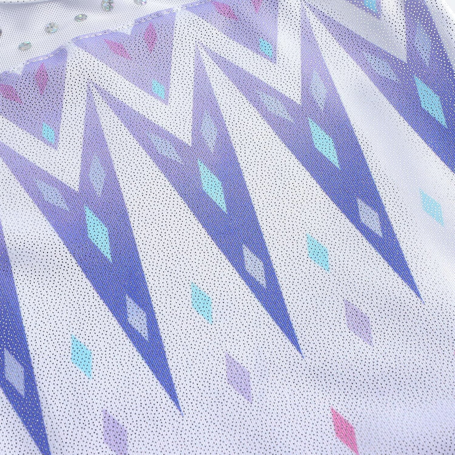 EQSJIU Ballet Leotard for Girls Dance Gymnastics Toddler Sparkly Dance Dresses Outfits Tutu Skirted Leotard Kids 1-10 Years - Image 3