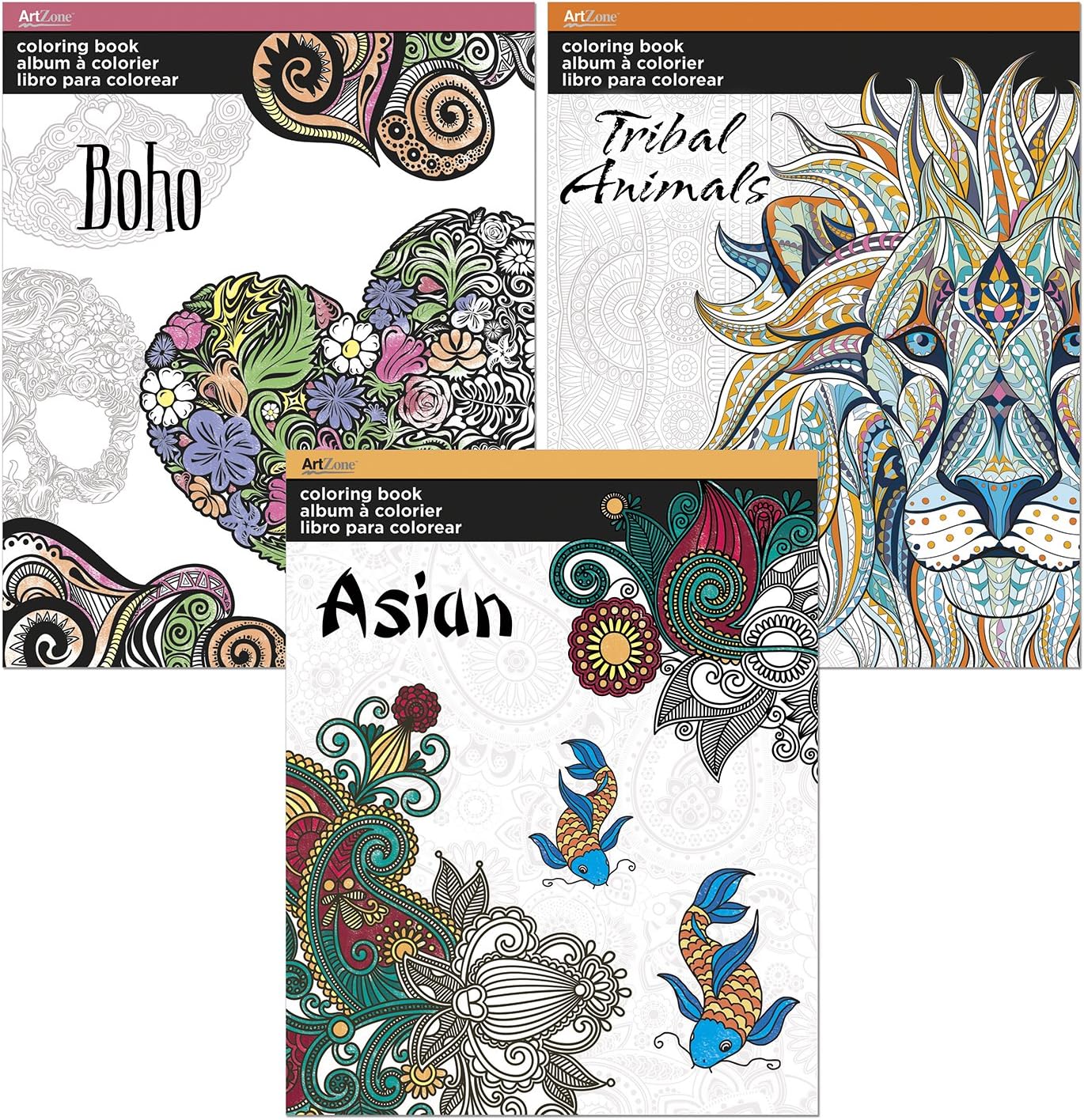 ARTZONEAdult Coloring Book Bundle