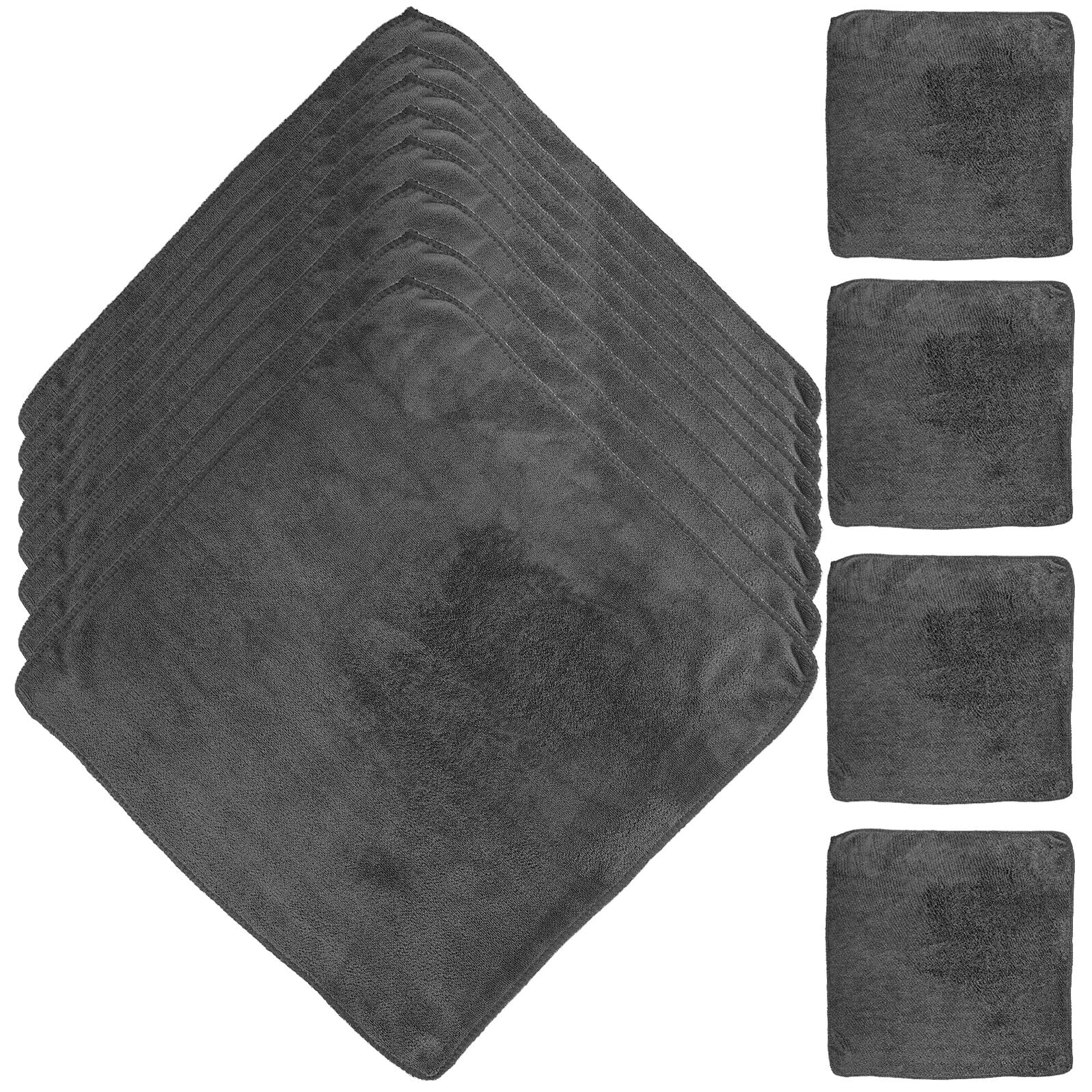 Gadpiparty Paños de Microfibra Absorbentes Suaves y Flexibles 12 Piezas Reutilizables para Lavado sin Dañar la Pintura para Limpieza de Coche
