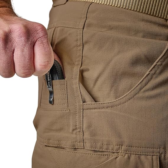 Tru-Spec 24-7 Series Ascent Work Pants for Men - Stretch Rip-Stop Cargo Utility - Water Resistant - Mens Tactical Pants