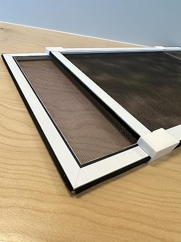 Miniatura 4 de Metro Screenworks Pantallas ajustables para ventana, horizontales (18 pulgadas de alto x 25 12 pulgadas - 48 pulgadas de ancho), paquete de 2