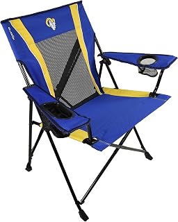 Kijaro Sports Fan Folding Chair, 26" L x 35.5" W x 37" H, Los Angeles Rams