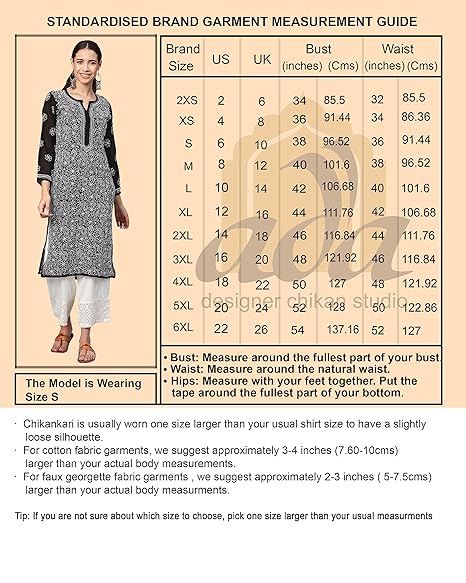 Ada Women's Cotton Straight Fit Straight Hand Embroidered Lucknowi Chikankari Kurta Kurti A411165 - Image 3