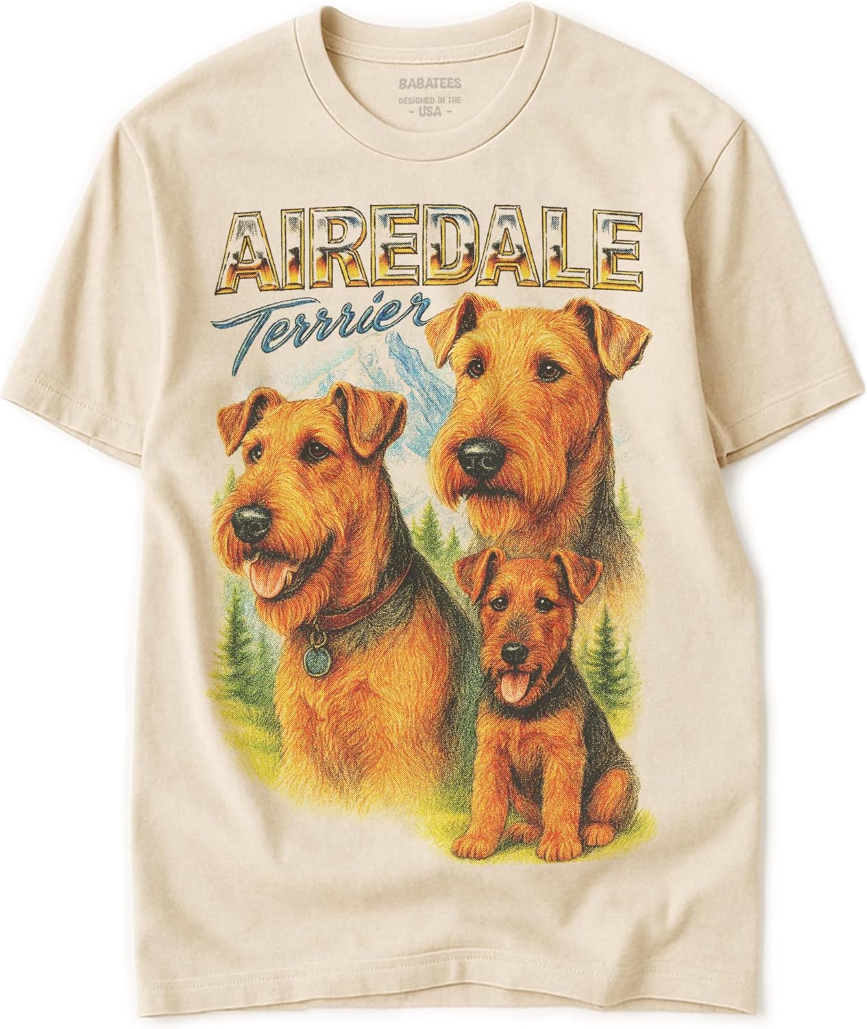 BABATEES Heavy Metal Tshirt for Dog Dad & Pet Mom 100% Natural Undyed Cotton for Men & Women