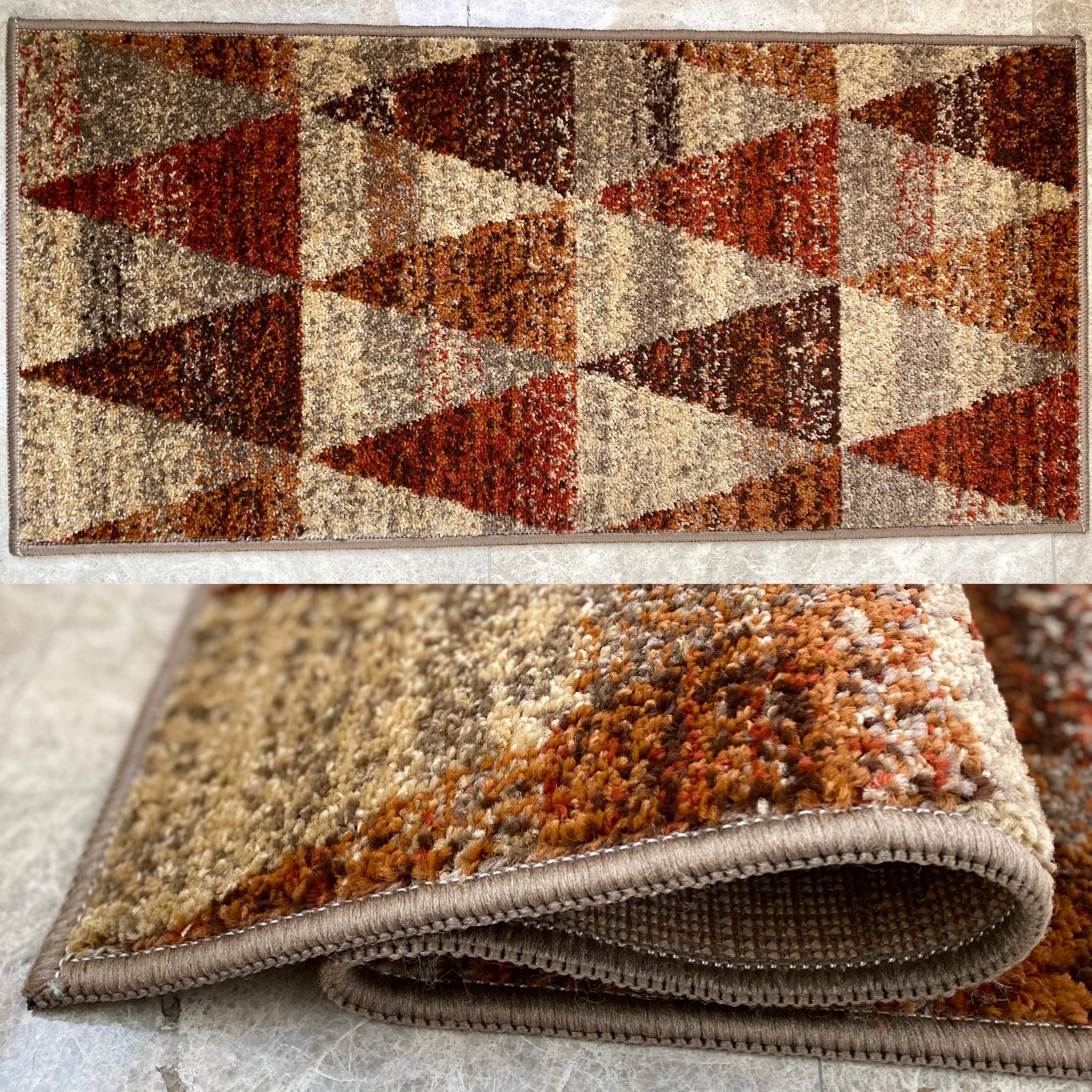 Aido , Alfombra Carmina 105x150cm Beige– Alfombra salón – alfombras – Alfombra Cocina – alfombras de habitación. (Beige, 105 x 150)