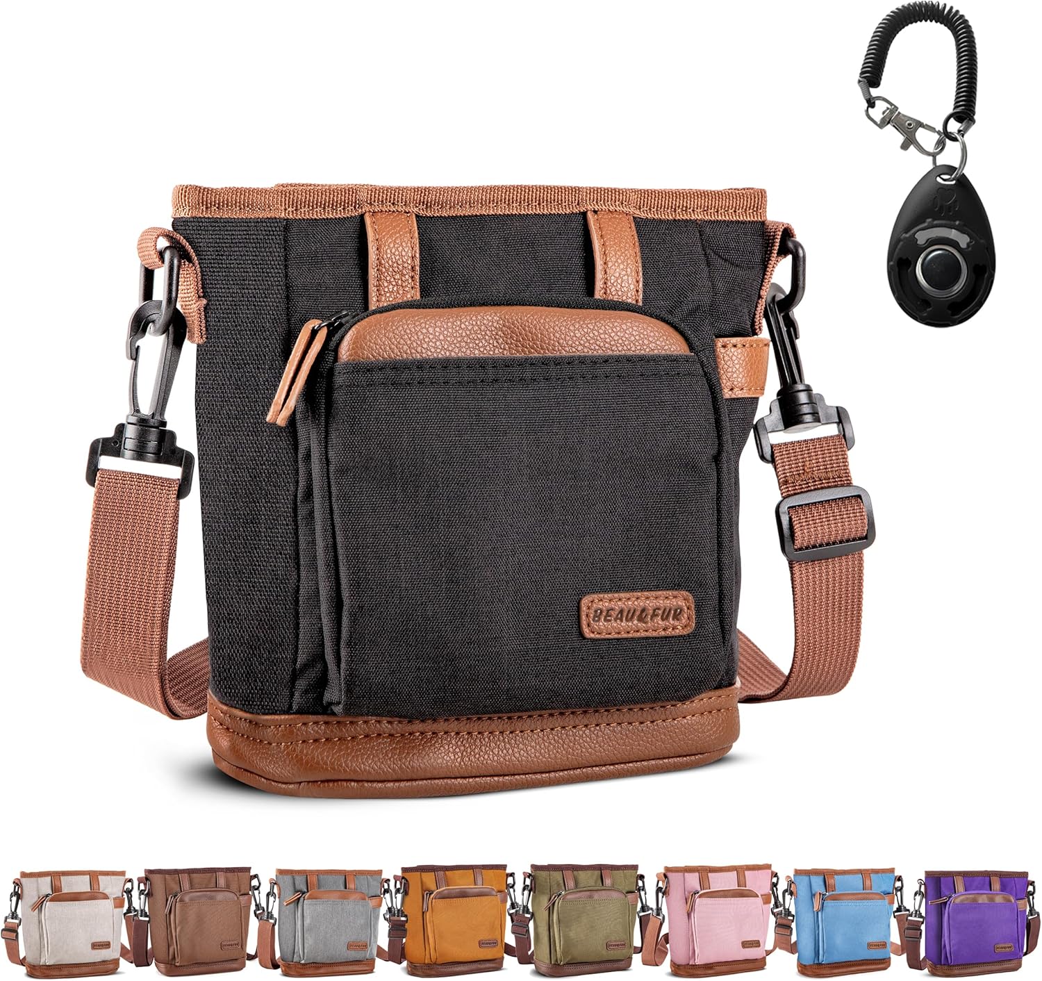 Dog treat pouch for certified dog training.