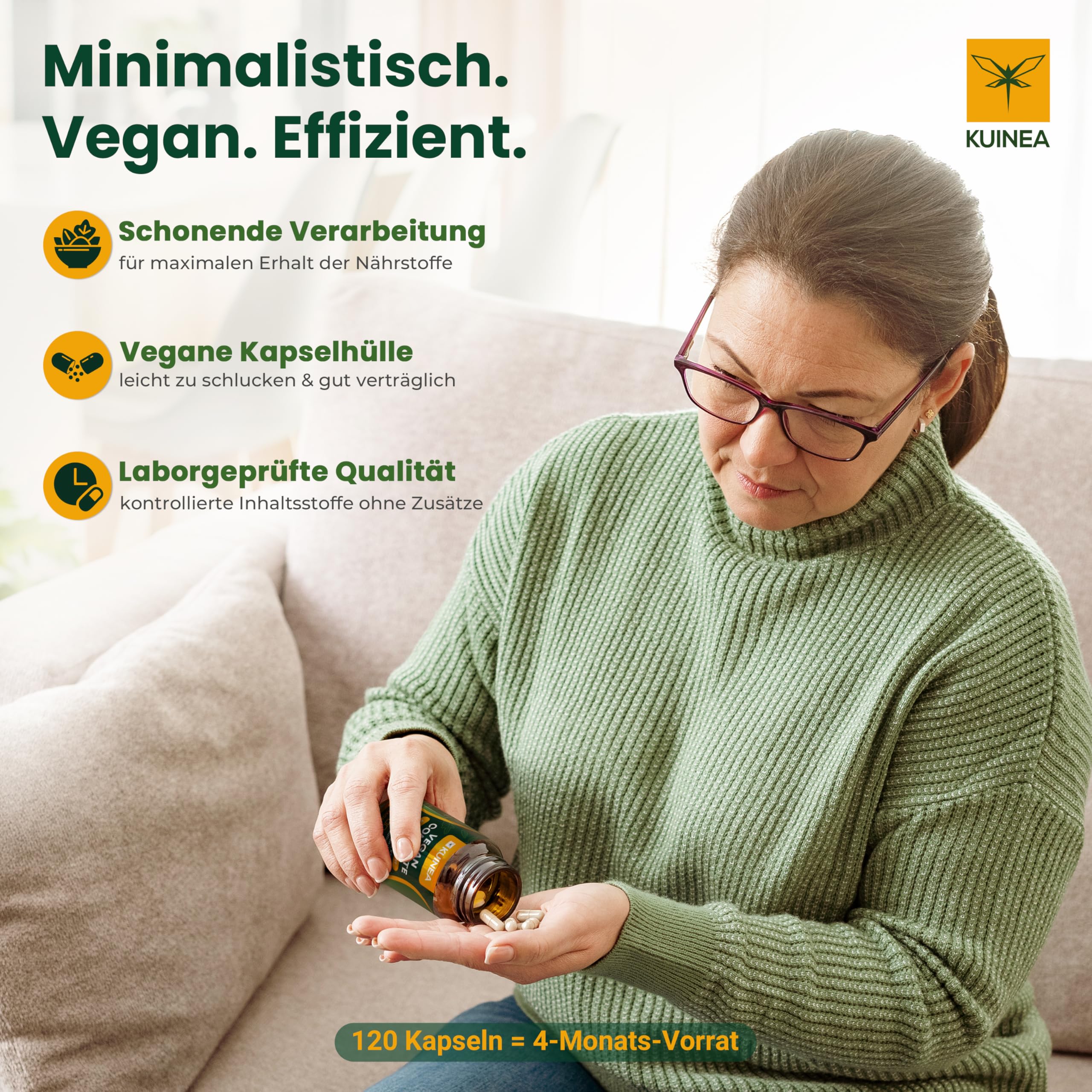 2x 120 Kapseln Vegan Complex - All in one Vitamine I 8-MONATS-VORRAT I Vitamin B12 Vegan+D3+K2+B2+B9+B6 + Zink + Eisen + Selen + Jod + Natrium + Kalium - Supplements