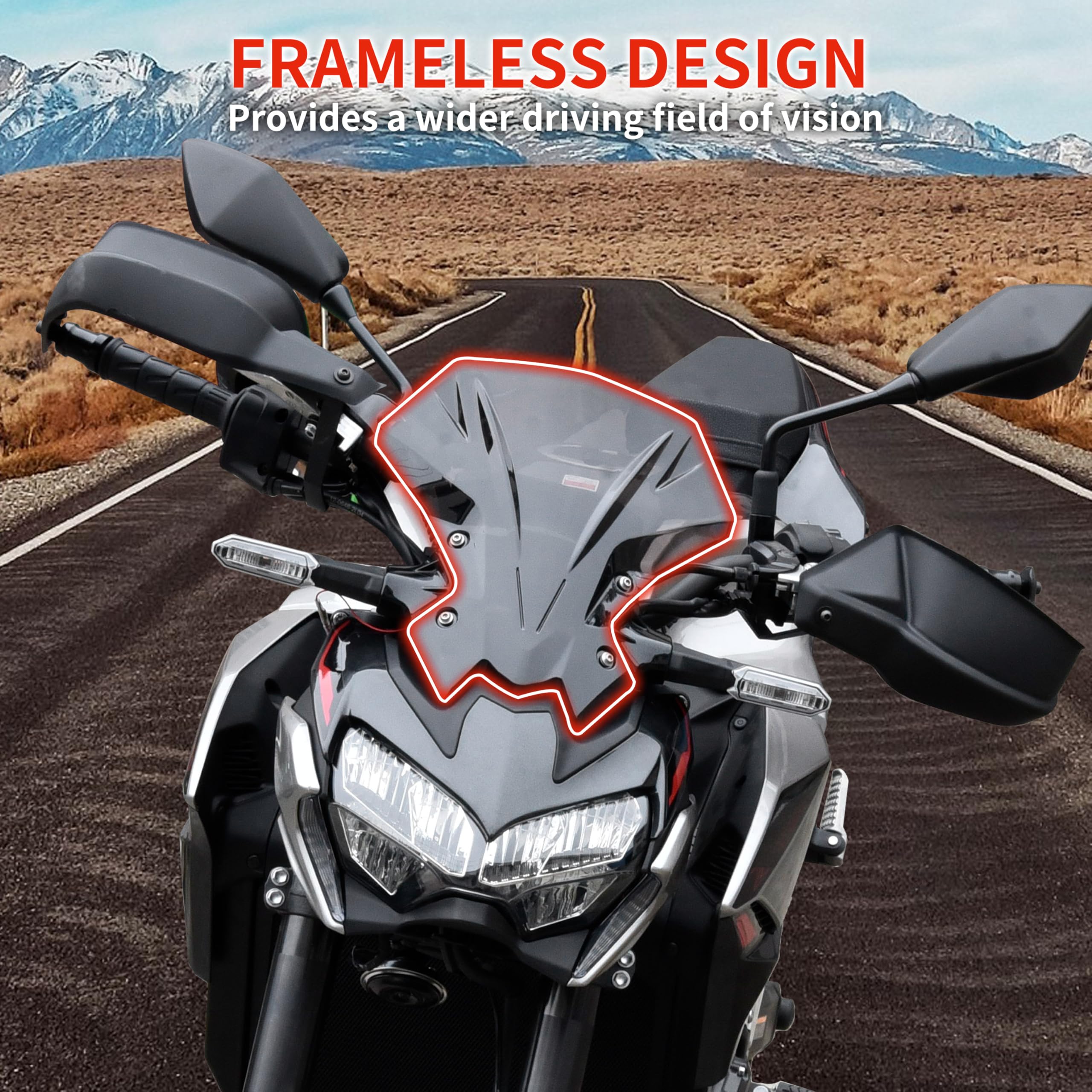 Amazon | VEISUTOR フロントガラス カワサキ Z900 Z650 2020-2024用