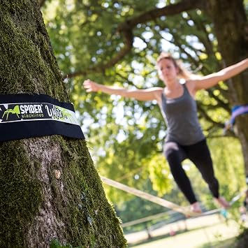 Tree protection XL with line supports, abrasion-resistant fabric, 4 Velcro strips, 200 cm, compatible with all Spider slacklines