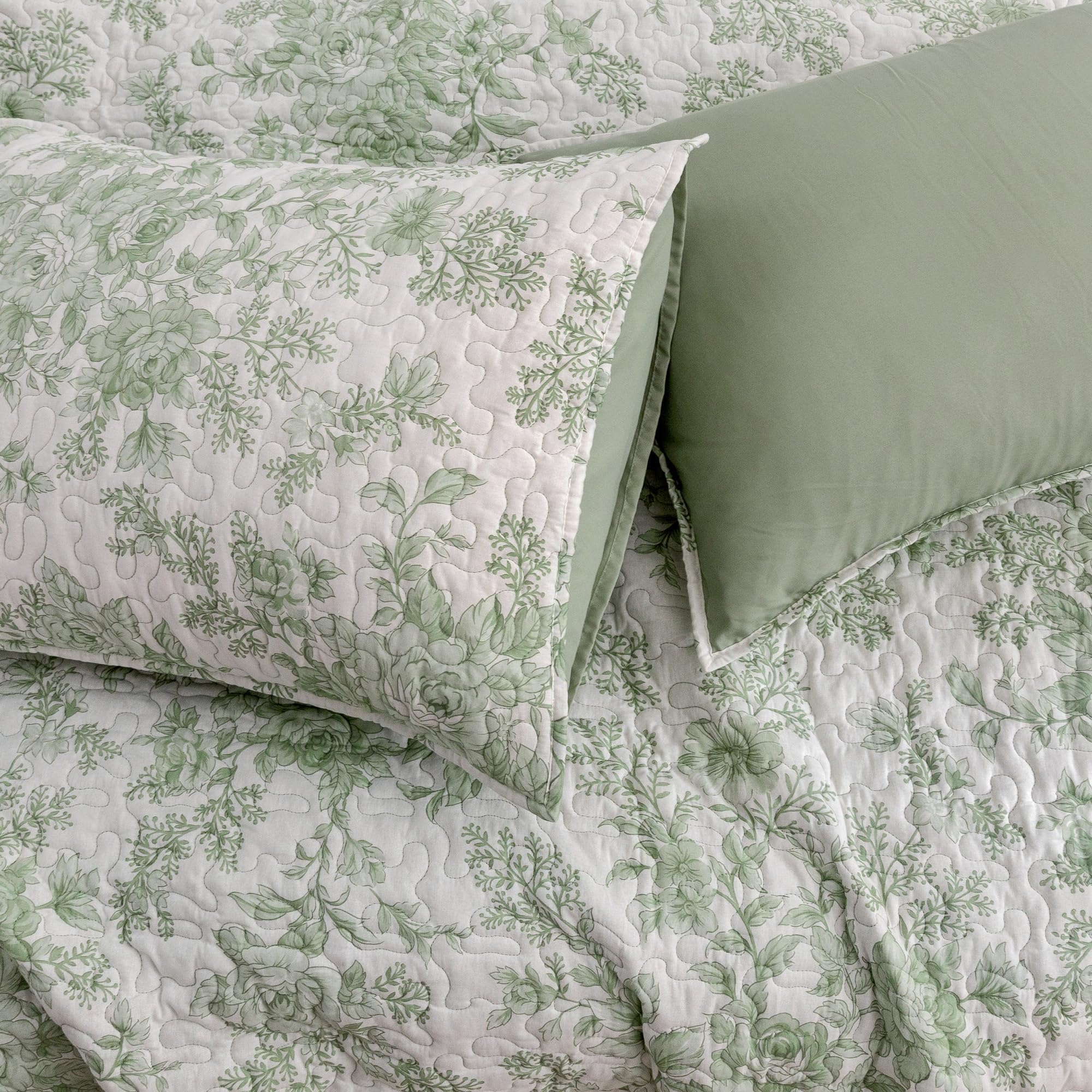 Set Biancheria Da Letto Singolo Akkialla - Motivo A Monete Verde Oliva