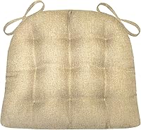 Vista 17 de Barnett Home Decor Cojín para Silla de Comedor de Microgamuza Camel con Lazos - 15 x 17 Tamaño Pequeño Cojín para Silla - Relleno de Espuma