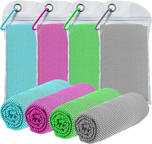 ExTowel Excellent Toallas de enfriamiento para el cuello y la cara, (40 x 12 pulgadas), toallas de hielo a granel, suaves y transpirables para