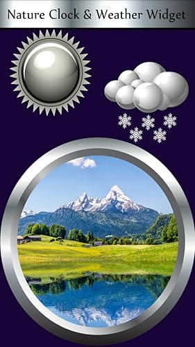 Relógio Natureza & Widget Tempo