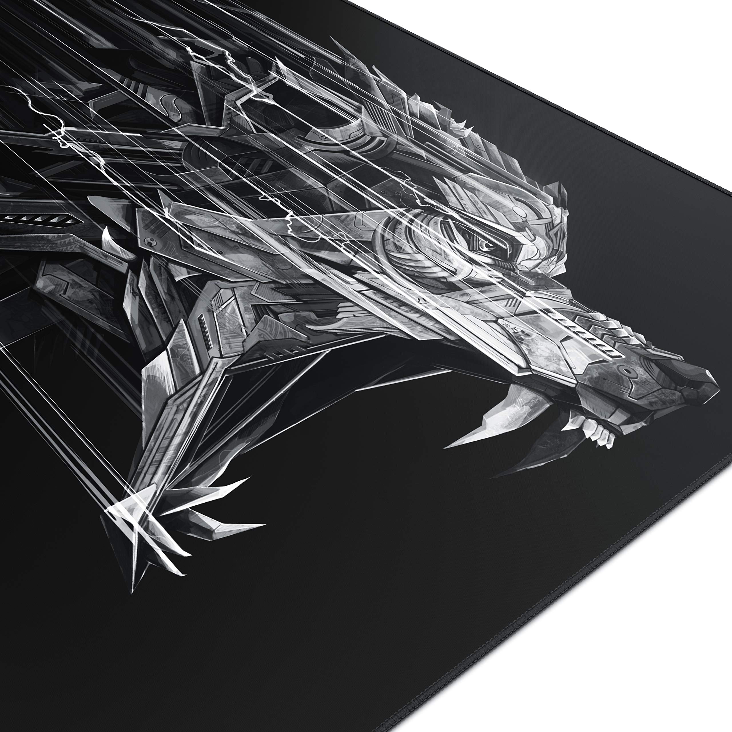 Titanwolf - Tappetino per il mouse da gioco Titanwolf, 1200 x 600 mm, XXXL, con motivo, misura grande, migliora precisione e velocità XXL, ad esempio per mouse Logitech e tastiera