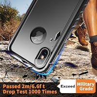 Cozycase IP68 vízálló ütésálló tok iPhone X/XS készülékhez, 360°-os védelem - fekete 4