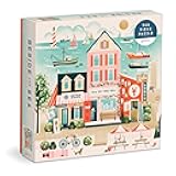 Beside The Sea – 500 Piece Puzzle Fun and Challenging Activity with Bright and Bold Artwork of Charming Village and Sea Scenery for Adults and Families