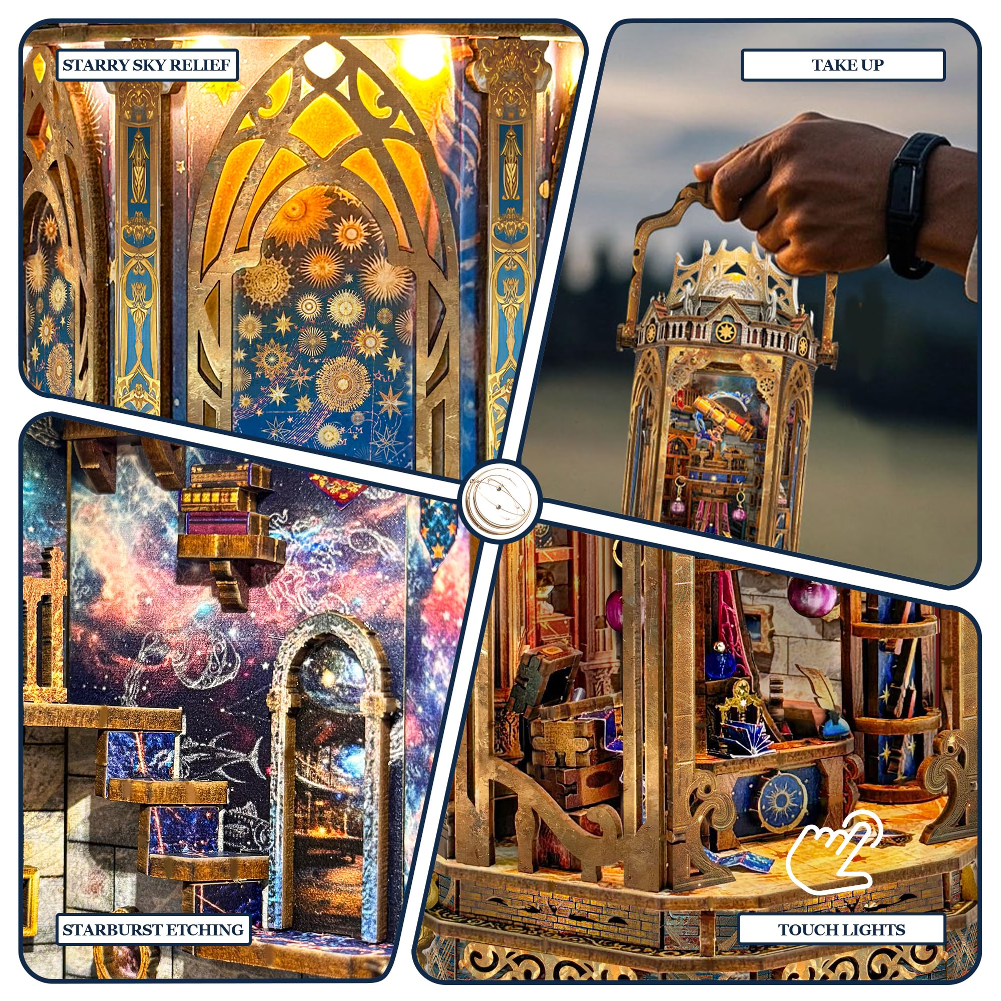 3D Wooden Puzzles for Adults Mechanical rotation Model Kit DIY Stress-relief toy Building Kits for Teens DIY Crafts/Hobbies/Gifts for Men/Woman - Image 4