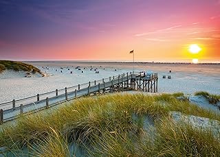 Ravensburger Puzzle 12000690 - Sonnenuntergang über Amrum - 1000 Teile Puzzle für Erwachsene und Kinder ab 14 Jahren, Puzzle mit Strand-Motiv