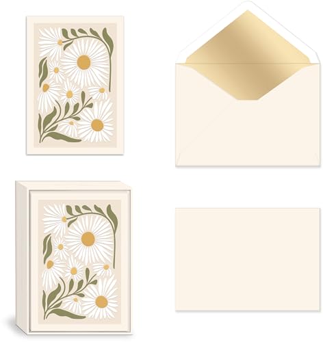 Tarjetas de notas Lady Jayne Flower Market con sobres, papelería floral Daisy 80910