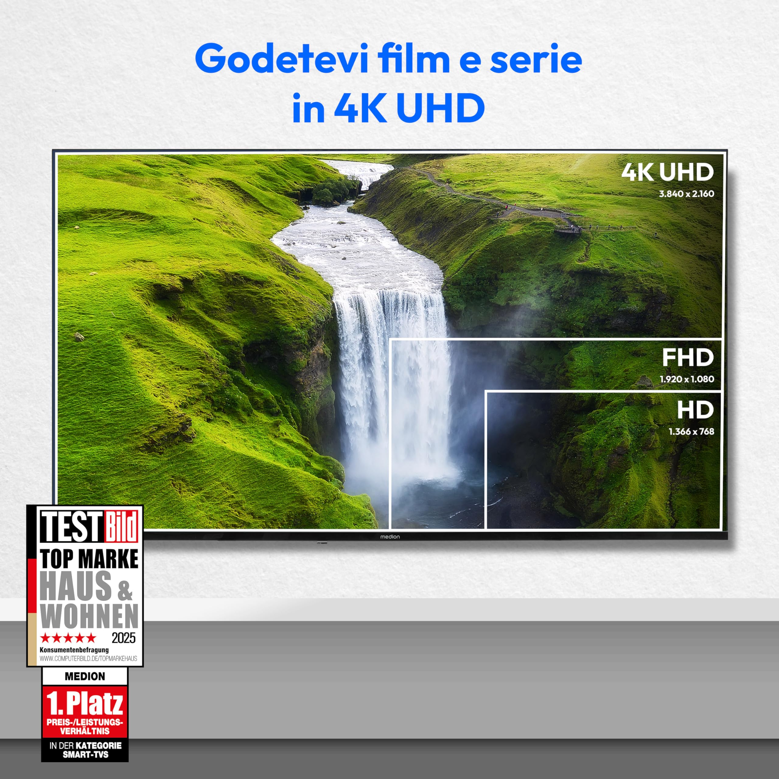 MEDION 43 Pollici 4K Smart TV - HDR10 VIDAA - Dettaglio