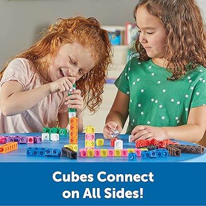 Get ready for a brighter back-to-school experience with NUMBERBLOCKS TOYS! Our MathLink Cubes are not just ordinary cubes; they offer geometric shape cutouts, making visual and tactile STEM learning a breeze. Math skills are essential for school readiness, and our cubes provide the perfect platform to enhance these skills. With activities that involve making 10, grouping, and comparison, your child will develop a solid foundation in math. Whether homeschooling or in a classroom setting, you can trust Learning Resource, a brand trusted by teachers and parents since 1984, to bring the magic of new math skills to your child's education. Invest in a brighter future with NUMBERBLOCKS TOYS today! Description by ChatGPT.