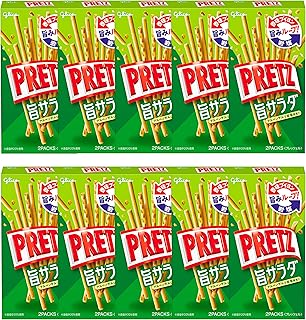 江崎グリコ 【プリッツ 箱】(旨サラダ) 69g×10個 スナック スナック菓子 プレッツェル お菓子 おかし おやつ 個包装