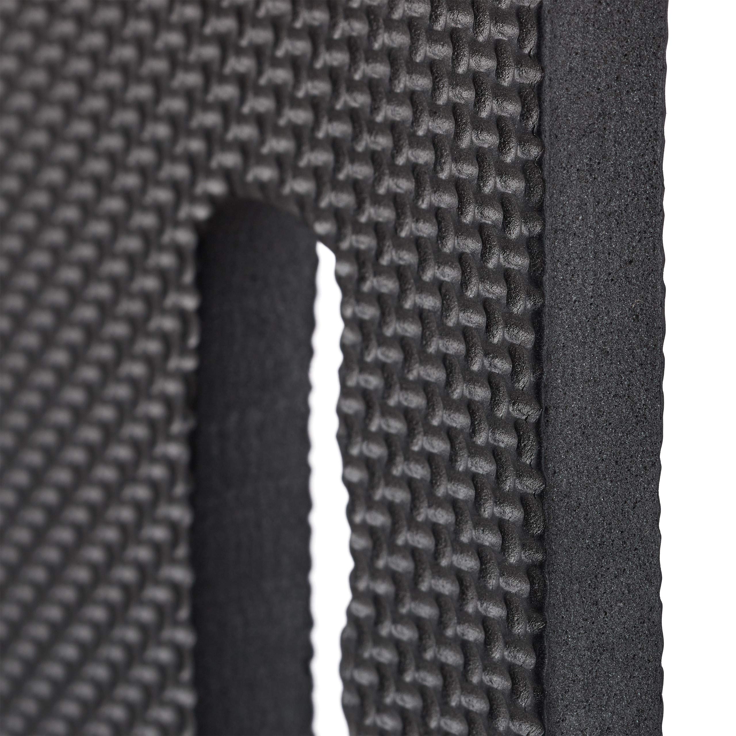 Relaxdays Planche Genoux, Lot de 4, pour Travail dans Le Jardin, Atelier, Maison, Tapis de Protection, L x P : 40 x 26 cm, Noir