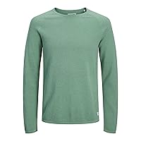 Jack & Jones Jjehill Knit Crew Neck Noos, Granite Green