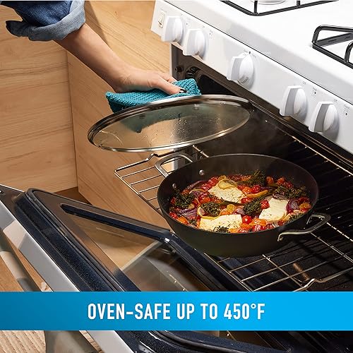 Miniatura 4 de Calphalon Juego clásico de utensilios de cocina antiadherentes anodizados duros, juego de 6 ollas y sartenes