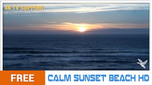 calma sunset beach HD grátis - ambiente pacífico para superar o estresse e a ansiedade assistindo na