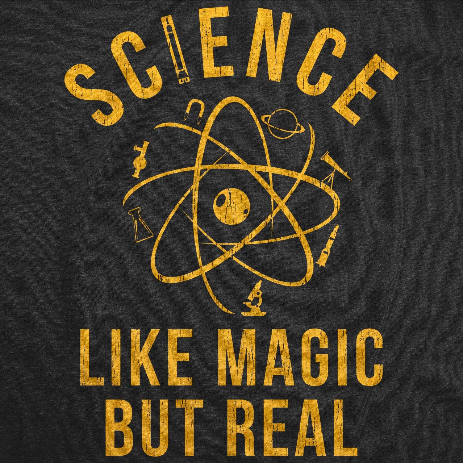 Womens Science Like Magic But Real T Shirt Funny Nerdy Teacher Tee - Image 2
