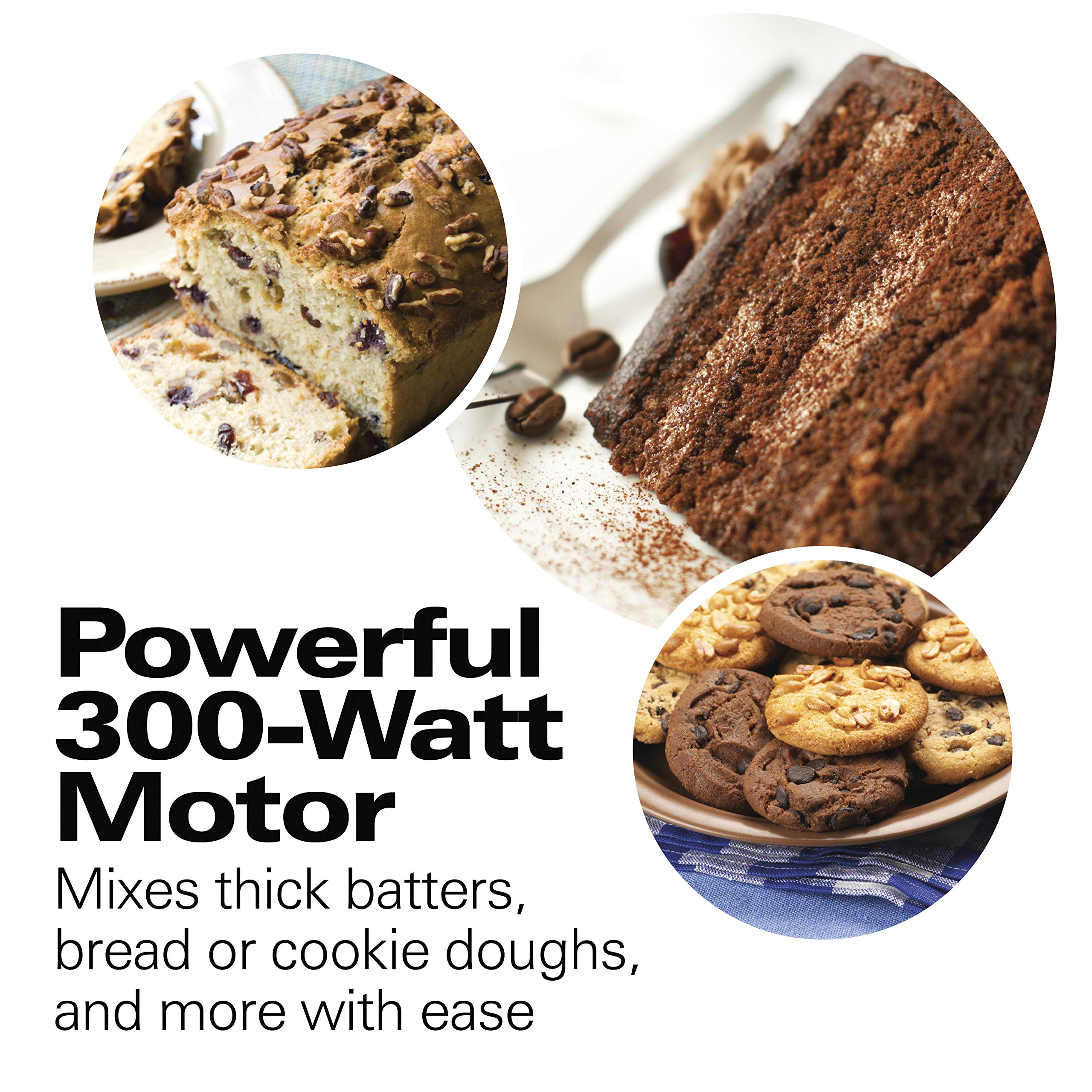 Hamilton Beach 6 Speed Electric Stand Mixer with Stainless Steel 3.5