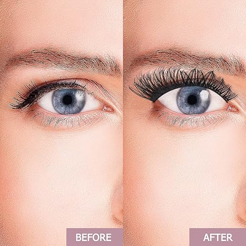 Miniatura 5 de QUEWEL 72 pestañas postizas individuales de raíz ancha, rizo CD, longitud de 0.315-0.630 in, estilos natural Honey01, suaves y para uso personal en