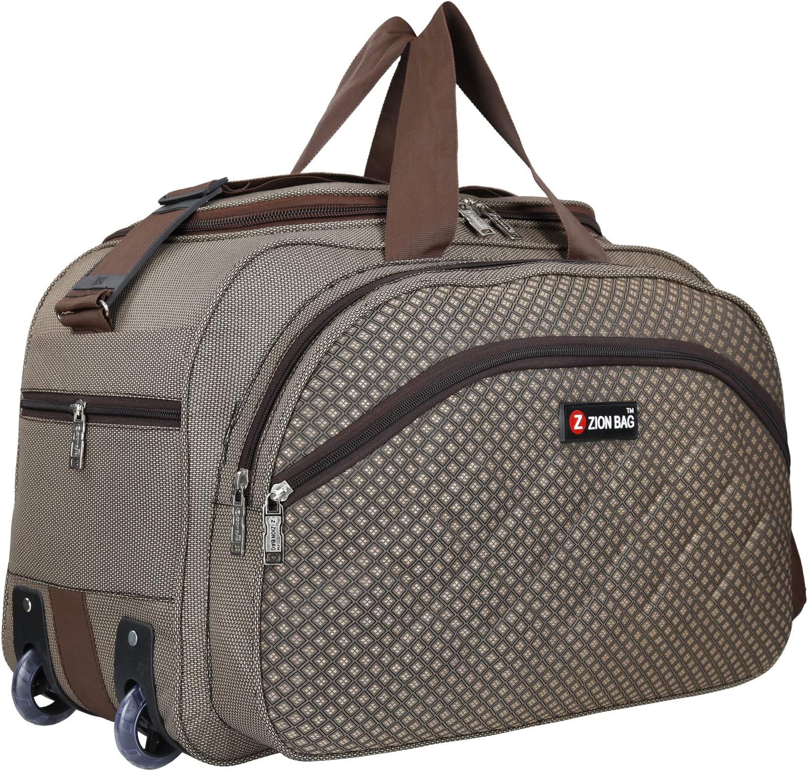 Zion Bag Polyester 35 Cms Duffle Bag(ZB34_ Brown)