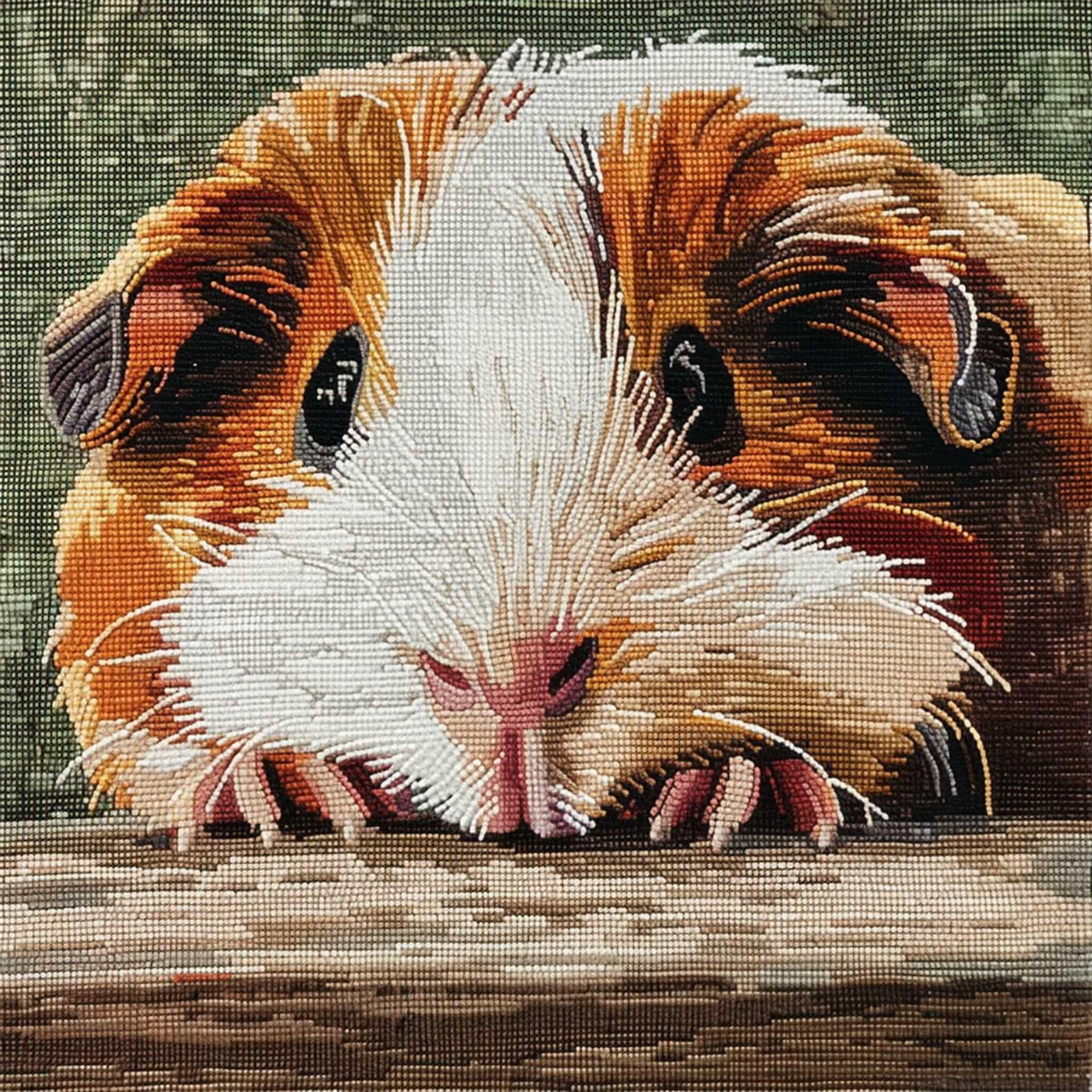 WallustrioaW Latch Hook Cushion Kits for Adults,Animal Guinea Pig