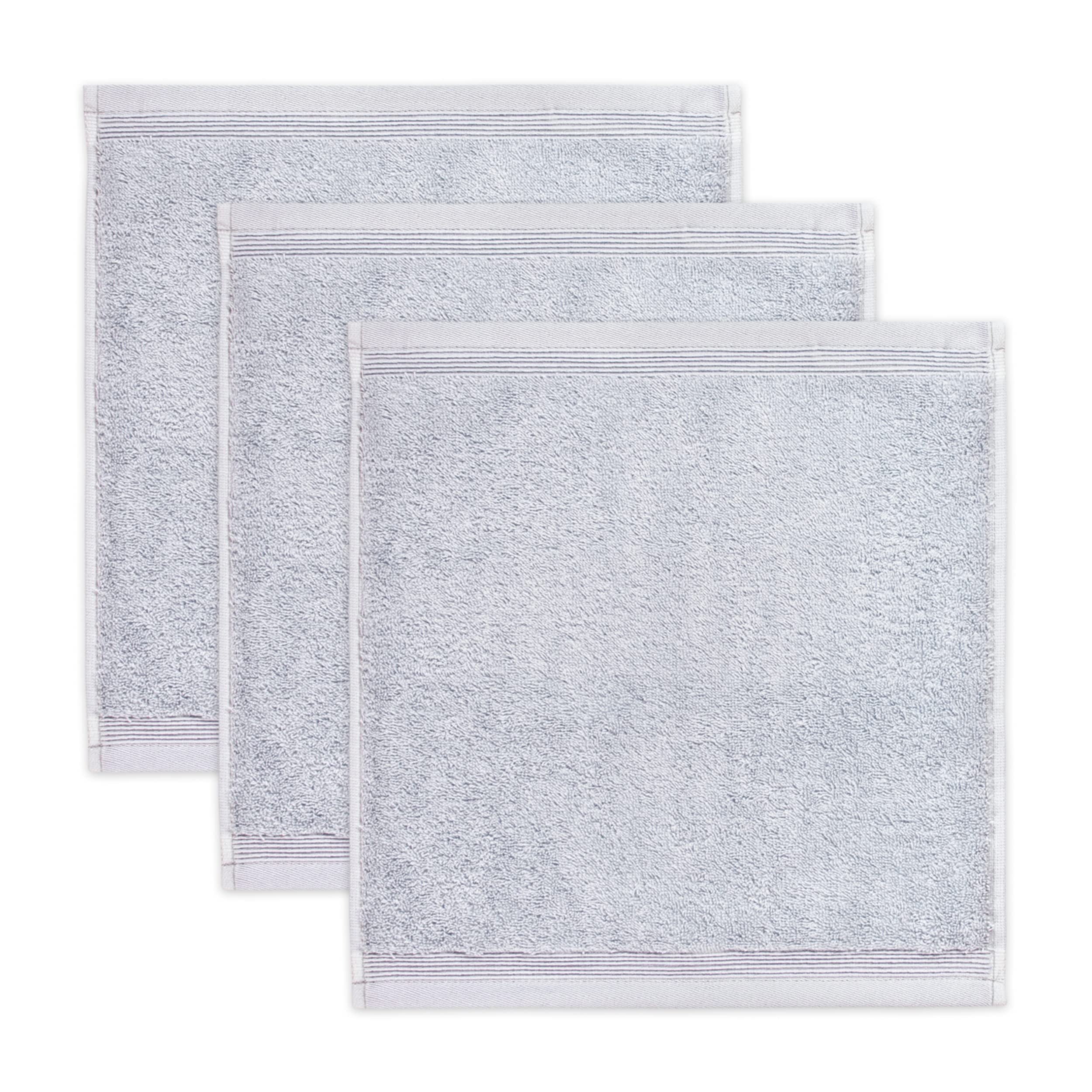 Möve 3er set Superwuschel soap cloth 30 x 30 cm made of 100% cotton, silver