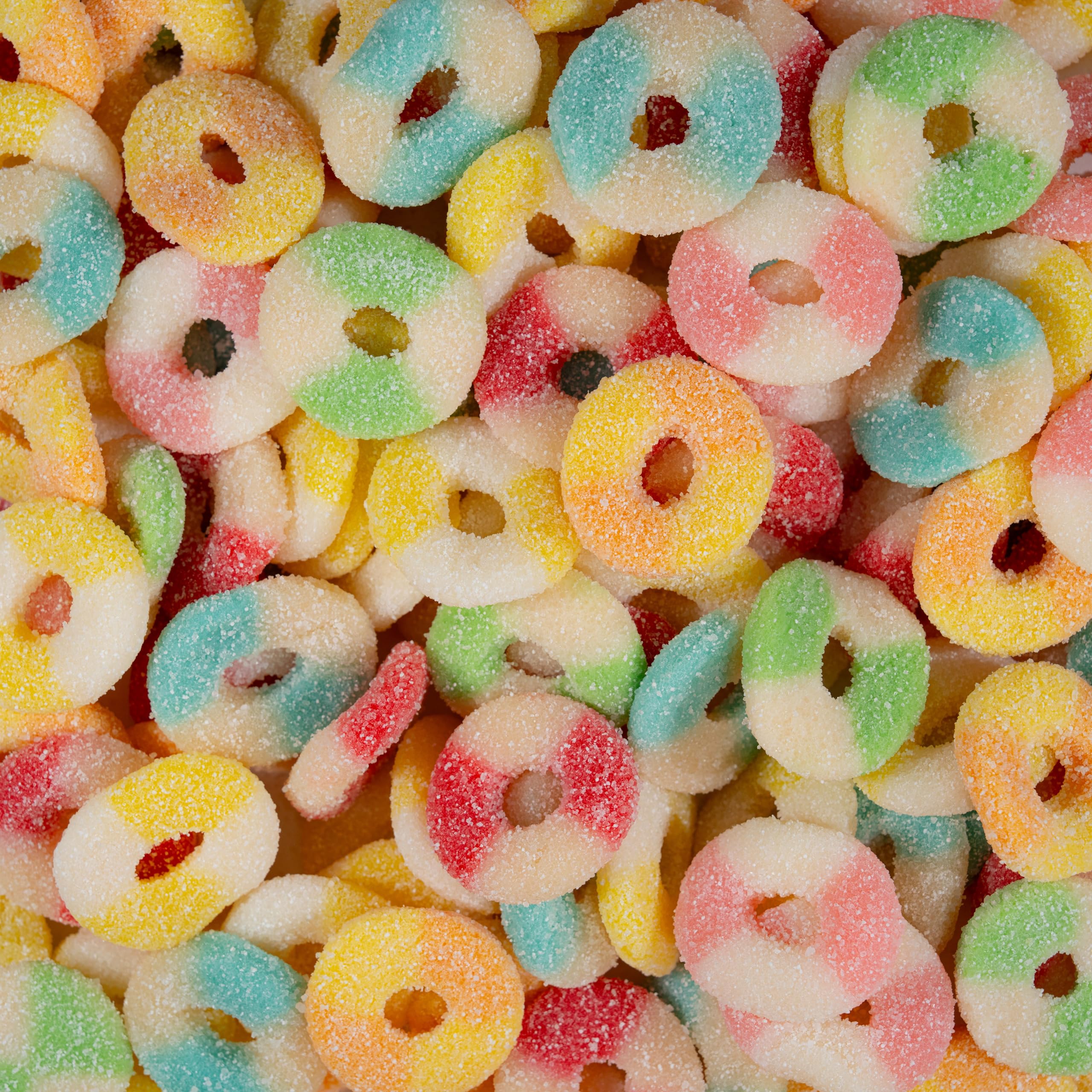 Smarty Stop Mini Sour Gummy Rings Candy GummiRoos (2.2 Pound (Pack of 1), Assorted)