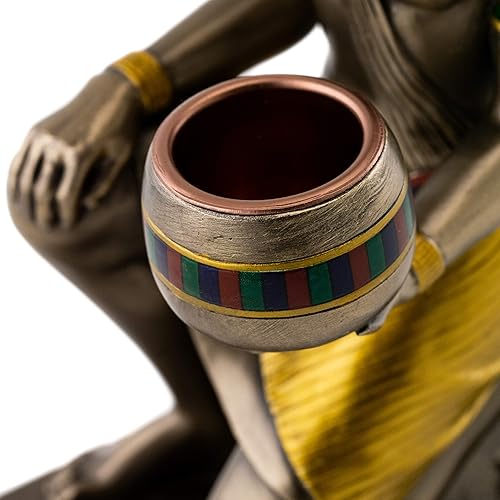 Miniatura 7 de Top Collection Thoth Statue – Escultura egipcia del dios del conocimiento y la sabiduría en bronce fundido en frío de primera calidad – Figura